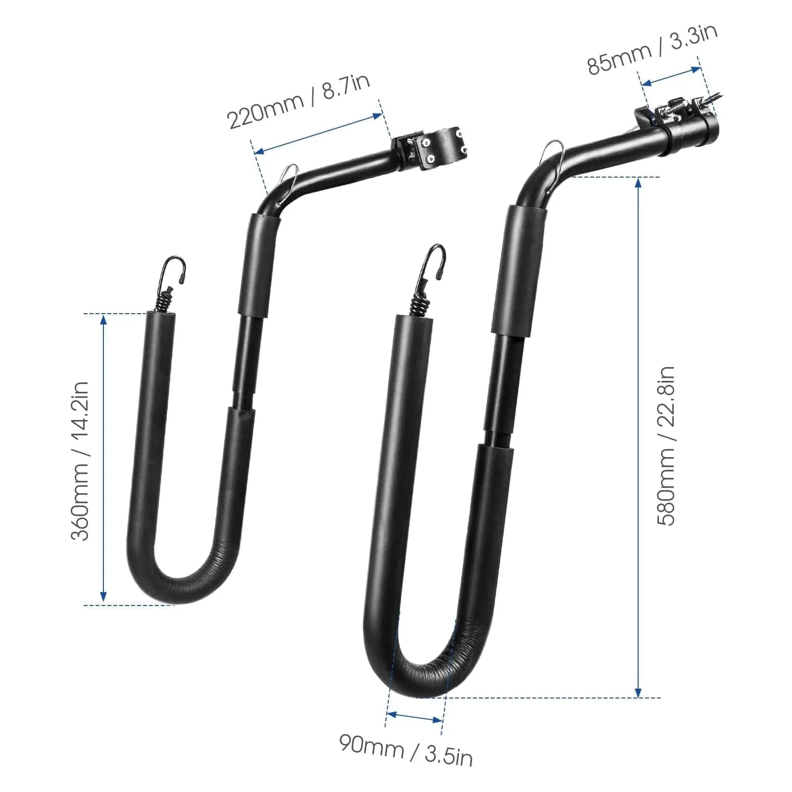 2022 New Bike Surfing Board Carrier Bicycle Surfboard Rack Surfboard Holder Mount Bracket