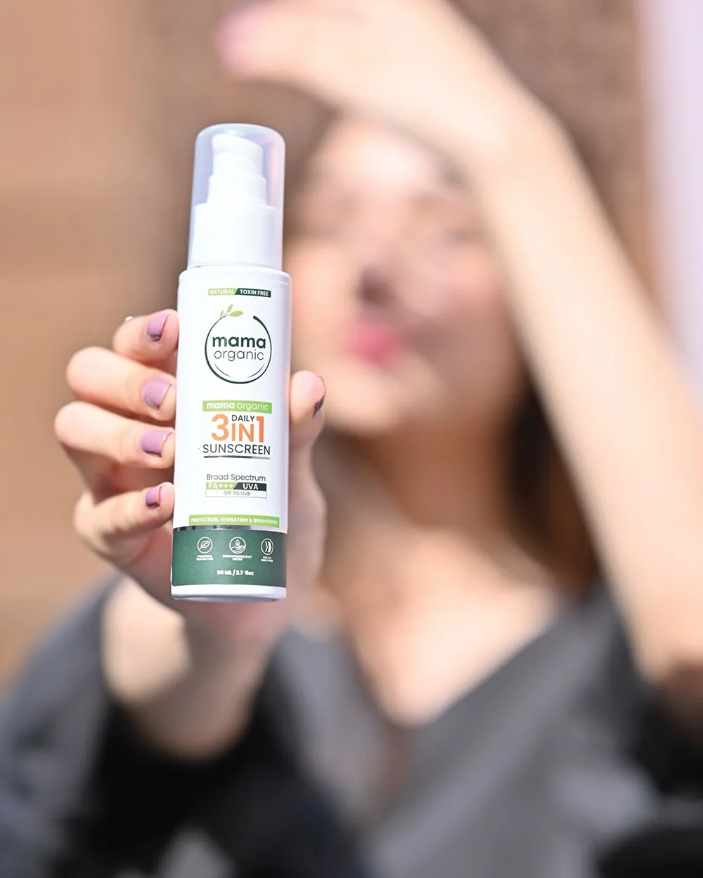 3 in 1 Daily Sunscreen - 80ml SPF 50 PA    For Sun Protection & Skin Brightening