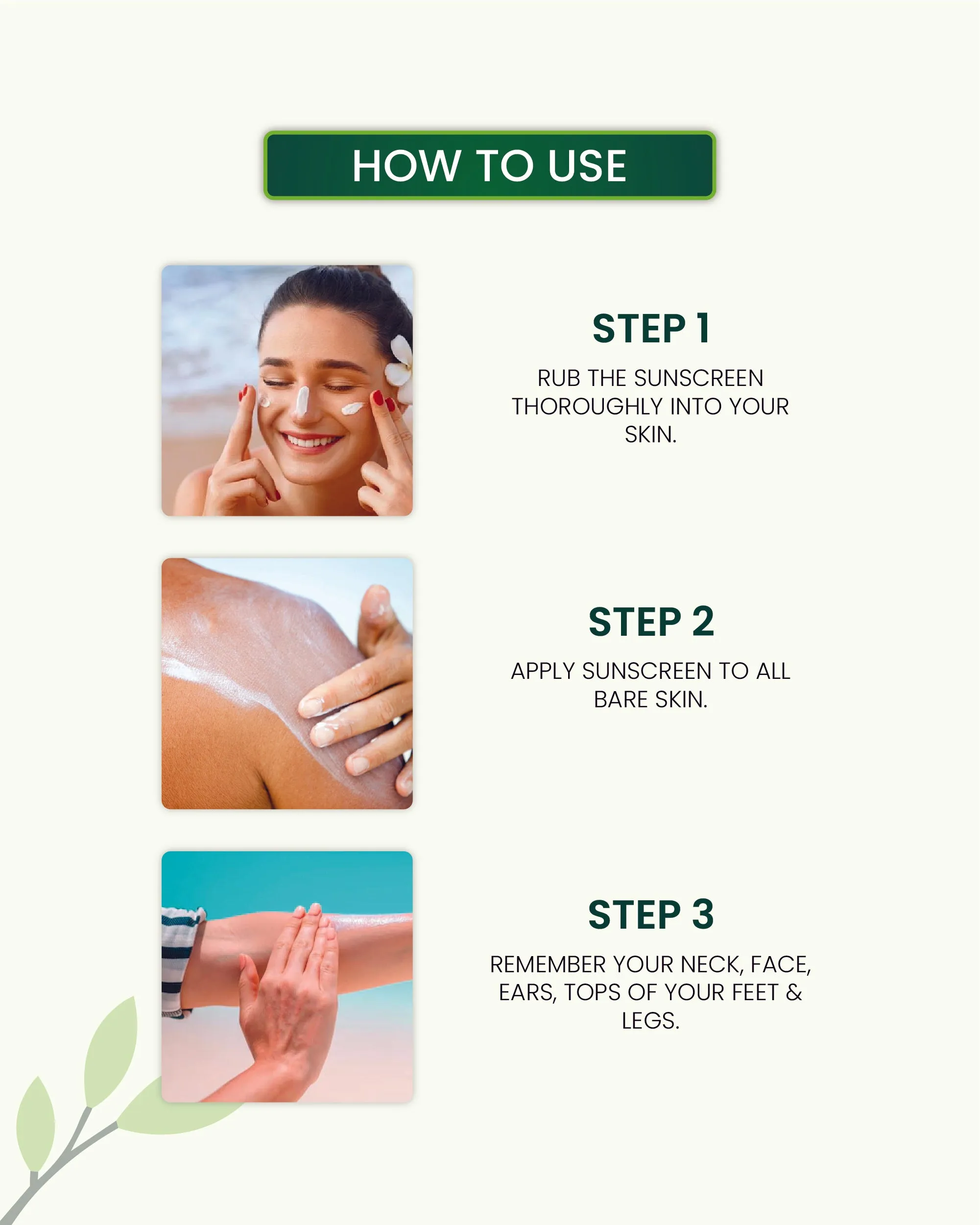 3 in 1 Daily Sunscreen - 80ml SPF 50 PA    For Sun Protection & Skin Brightening