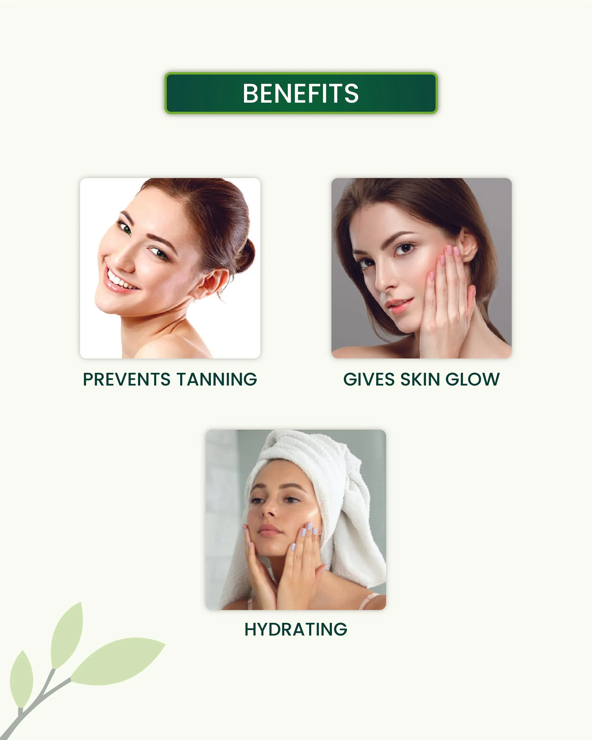 3 in 1 Daily Sunscreen - 80ml SPF 50 PA    For Sun Protection & Skin Brightening