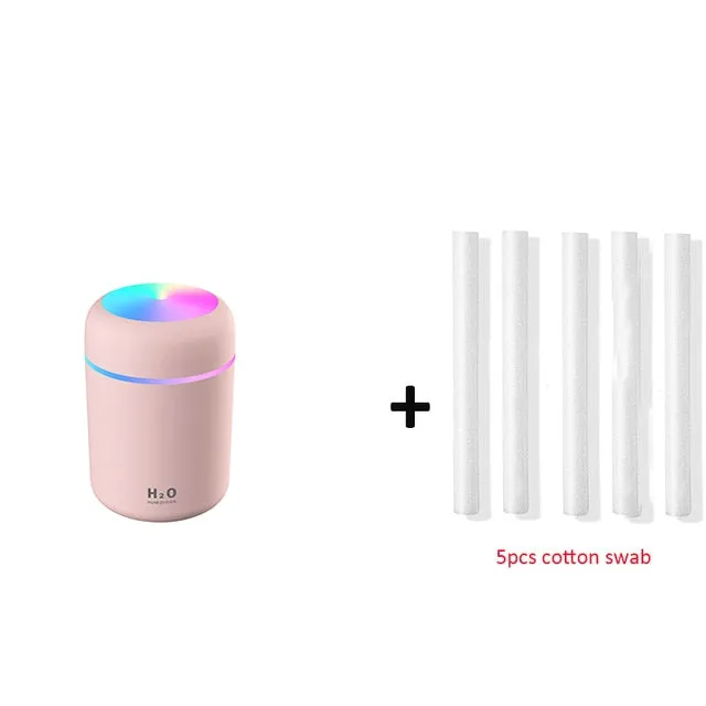 300ml Humidifier USB Ultrasonic Dazzle Cup Aroma Diffuser