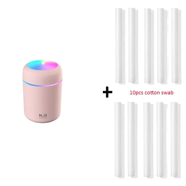300ml Humidifier USB Ultrasonic Dazzle Cup Aroma Diffuser