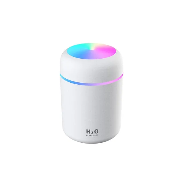 300ml Humidifier USB Ultrasonic Dazzle Cup Aroma Diffuser