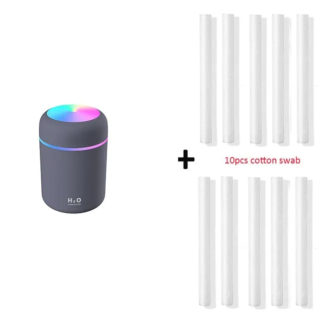 300ml Humidifier USB Ultrasonic Dazzle Cup Aroma Diffuser