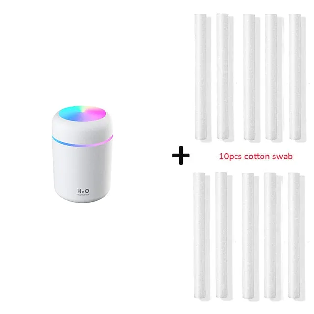 300ml Humidifier USB Ultrasonic Dazzle Cup Aroma Diffuser