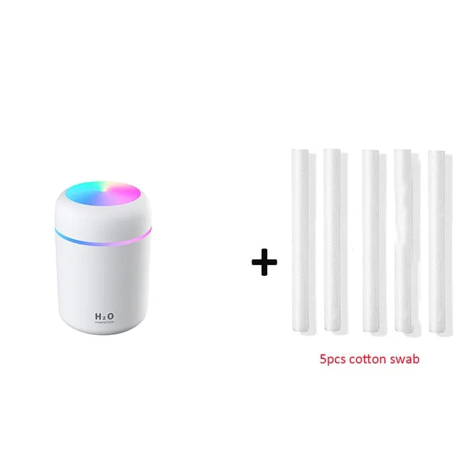 300ml Humidifier USB Ultrasonic Dazzle Cup Aroma Diffuser