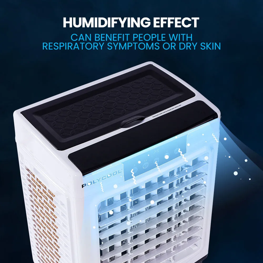 45L 125W Evaporative Air Cooler, Fan, Purifier, Humidifier, Remote - PolyCool