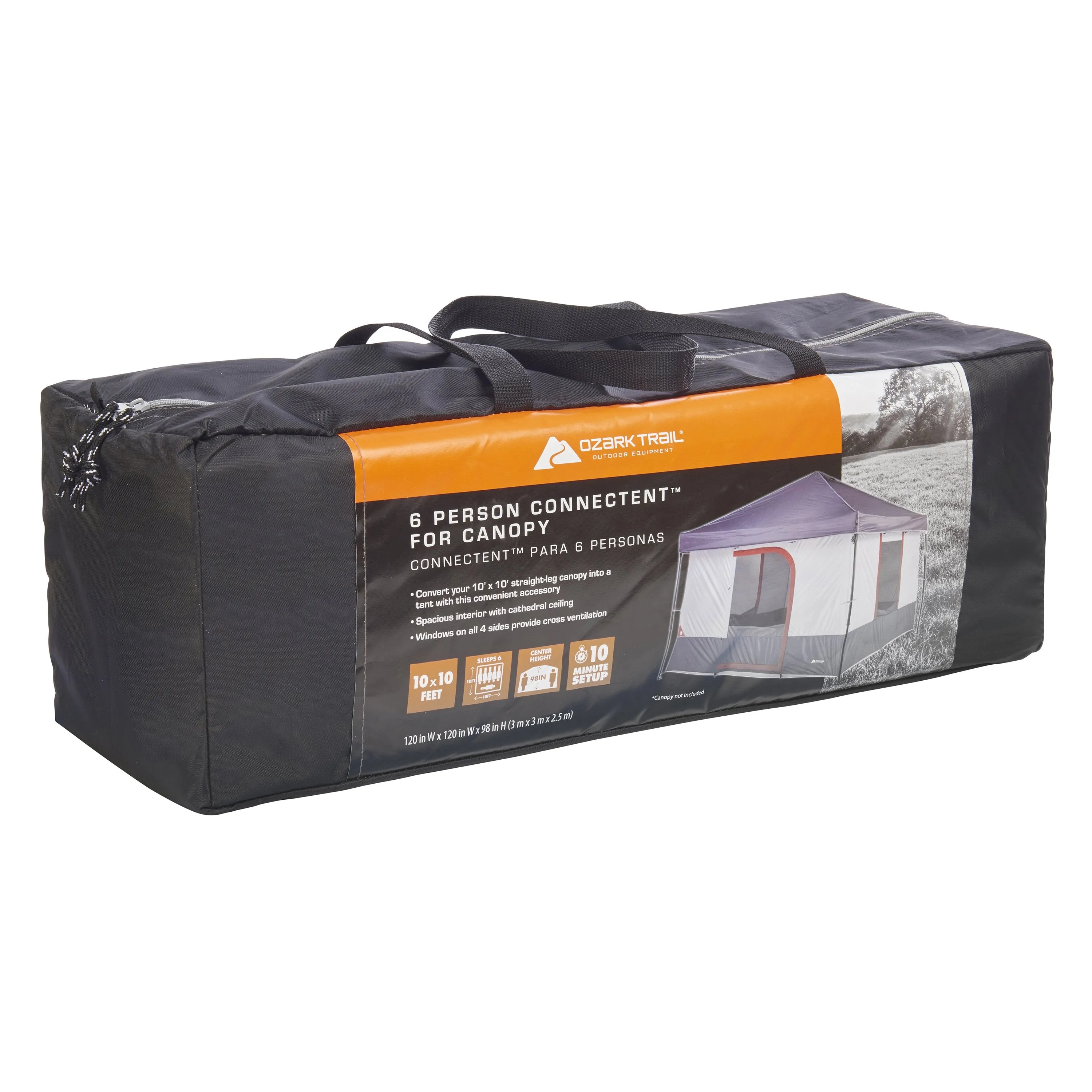6-Person 10 x 10 ft. ConnecTent™ for Straight-leg Canopy [Sold Separately]