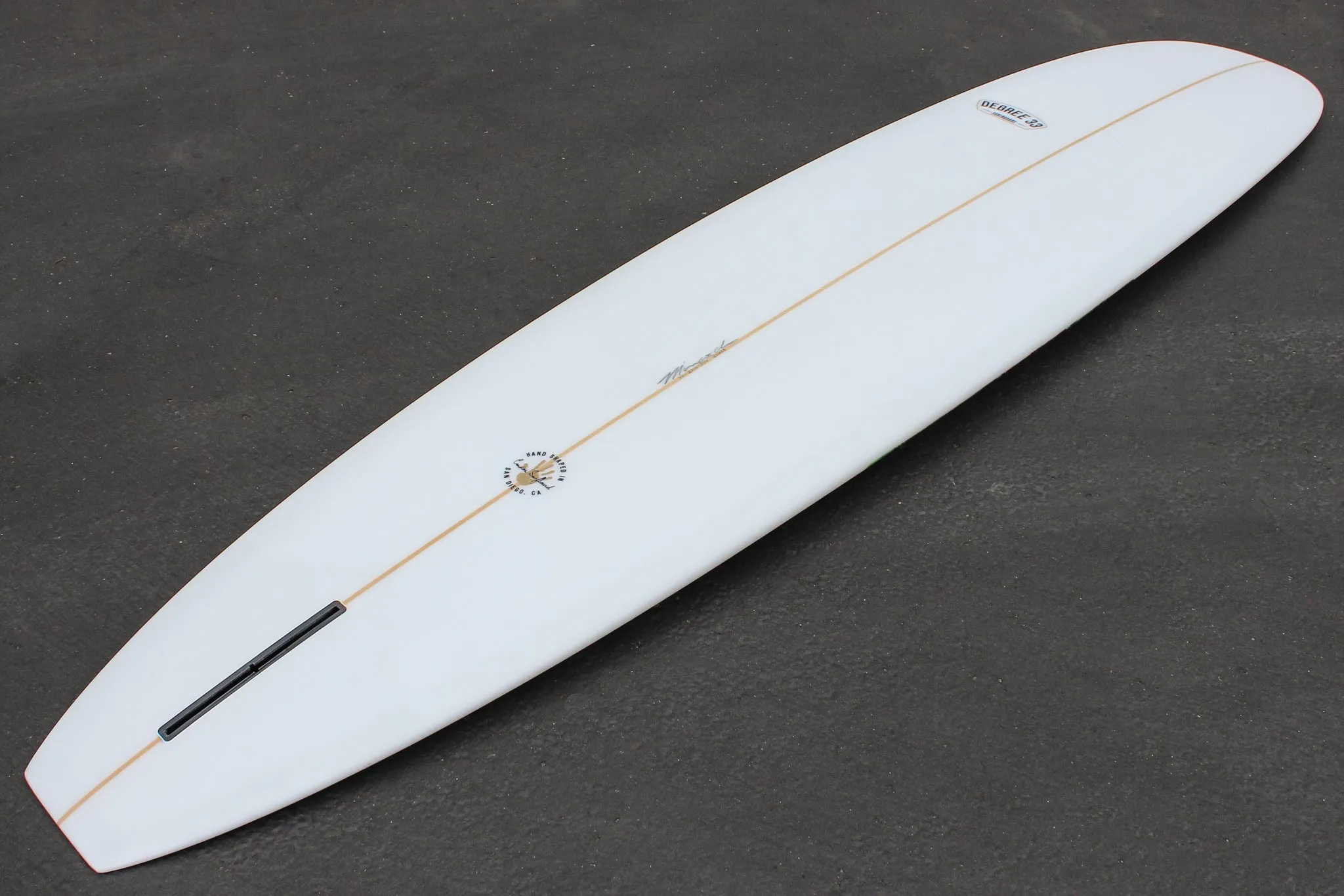 9'4" Classic Longboard Surfboard Aloha Print Deck Inlay (Poly)