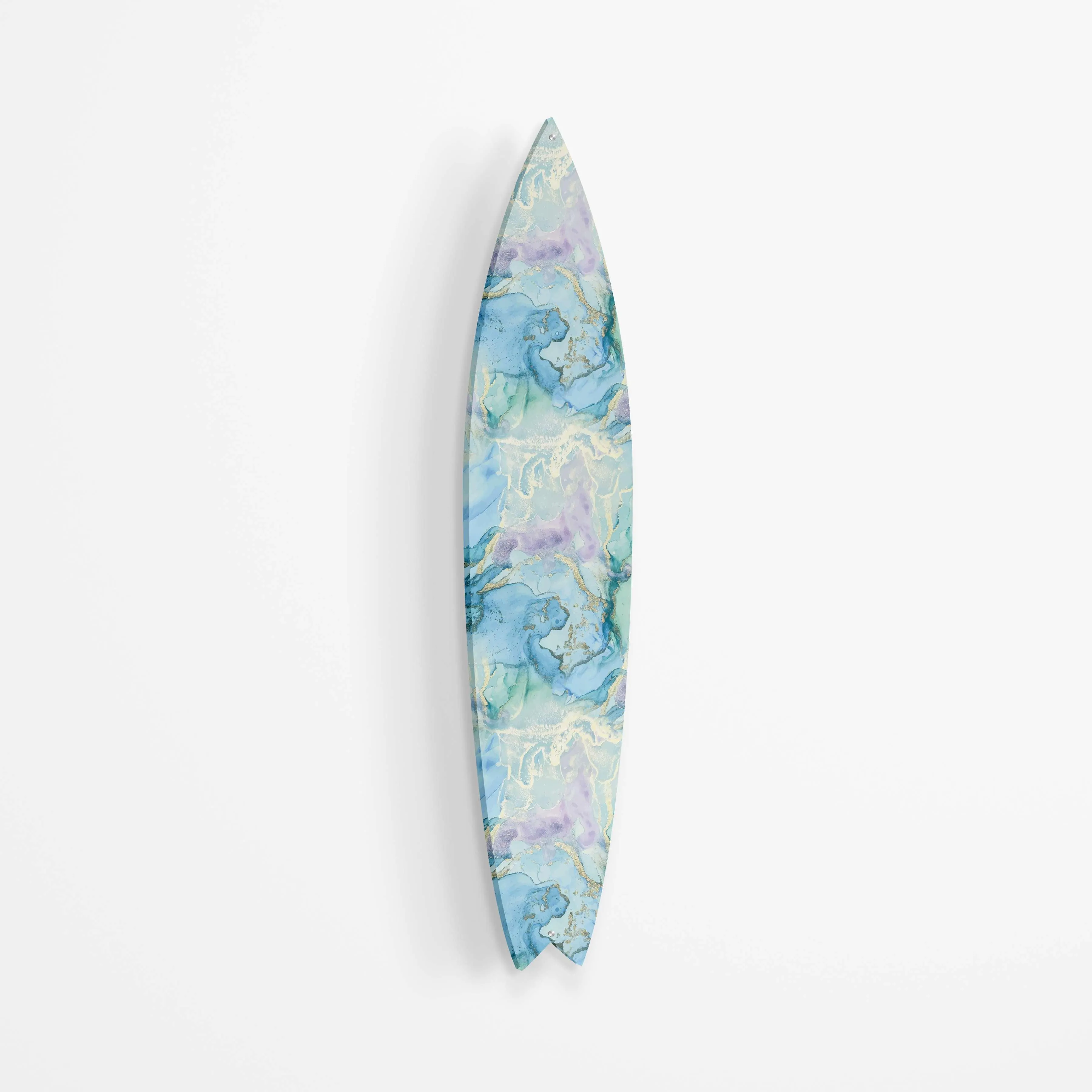 Abstract Marble Acrylic Surfboard Wall Art