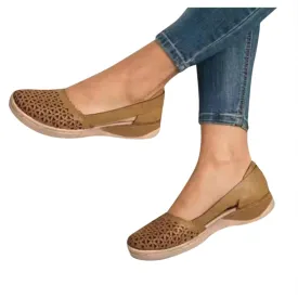 Aniywn Women's Flats Black Flats Shoes Round Toe Ballet Flats Comfortable Outdoor Shoes Breathable Leisure Shoes