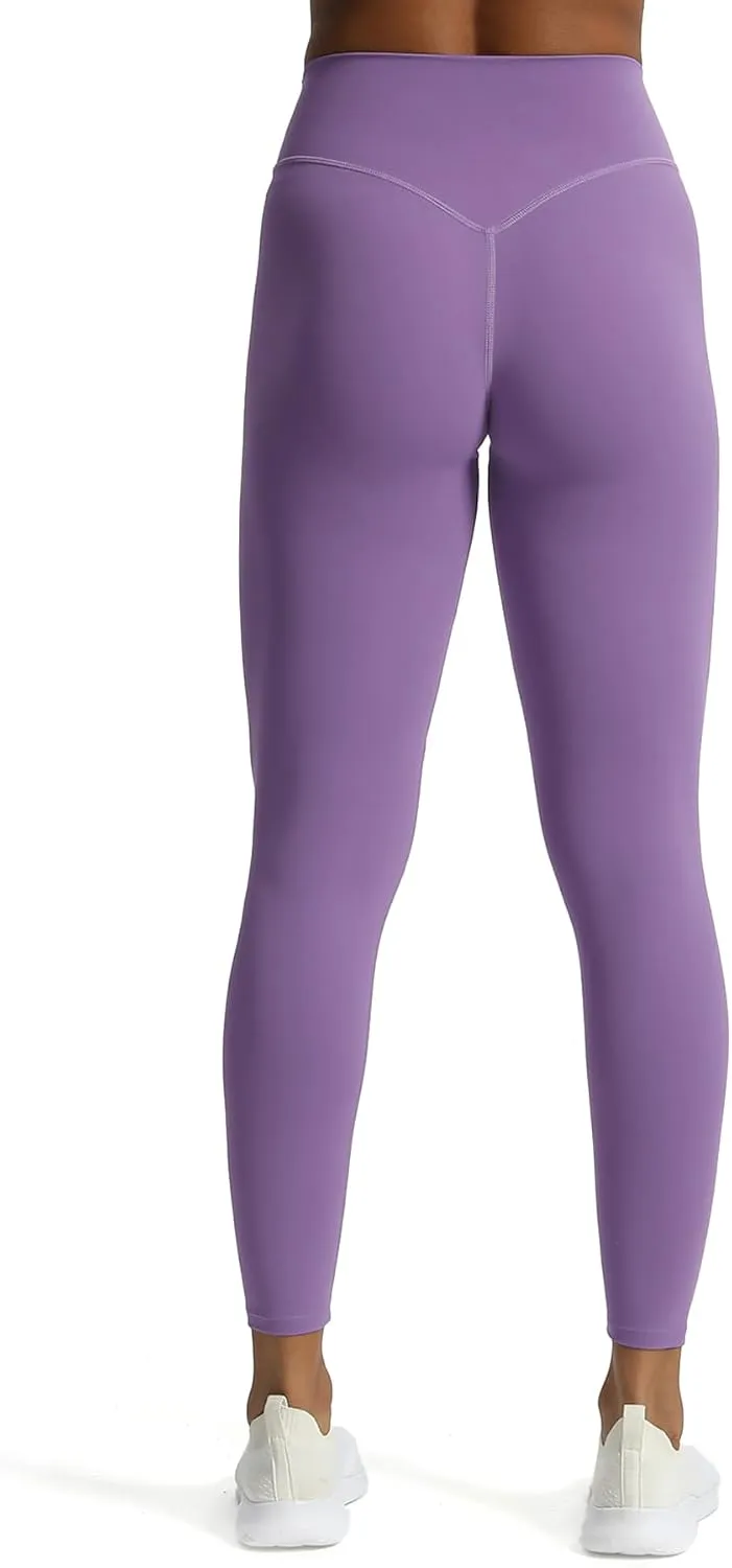 Aoxjox High Waisted Workout Leggings for Women Tummy Control Buttery Soft Yoga Metamorph Deep V Pants 26"