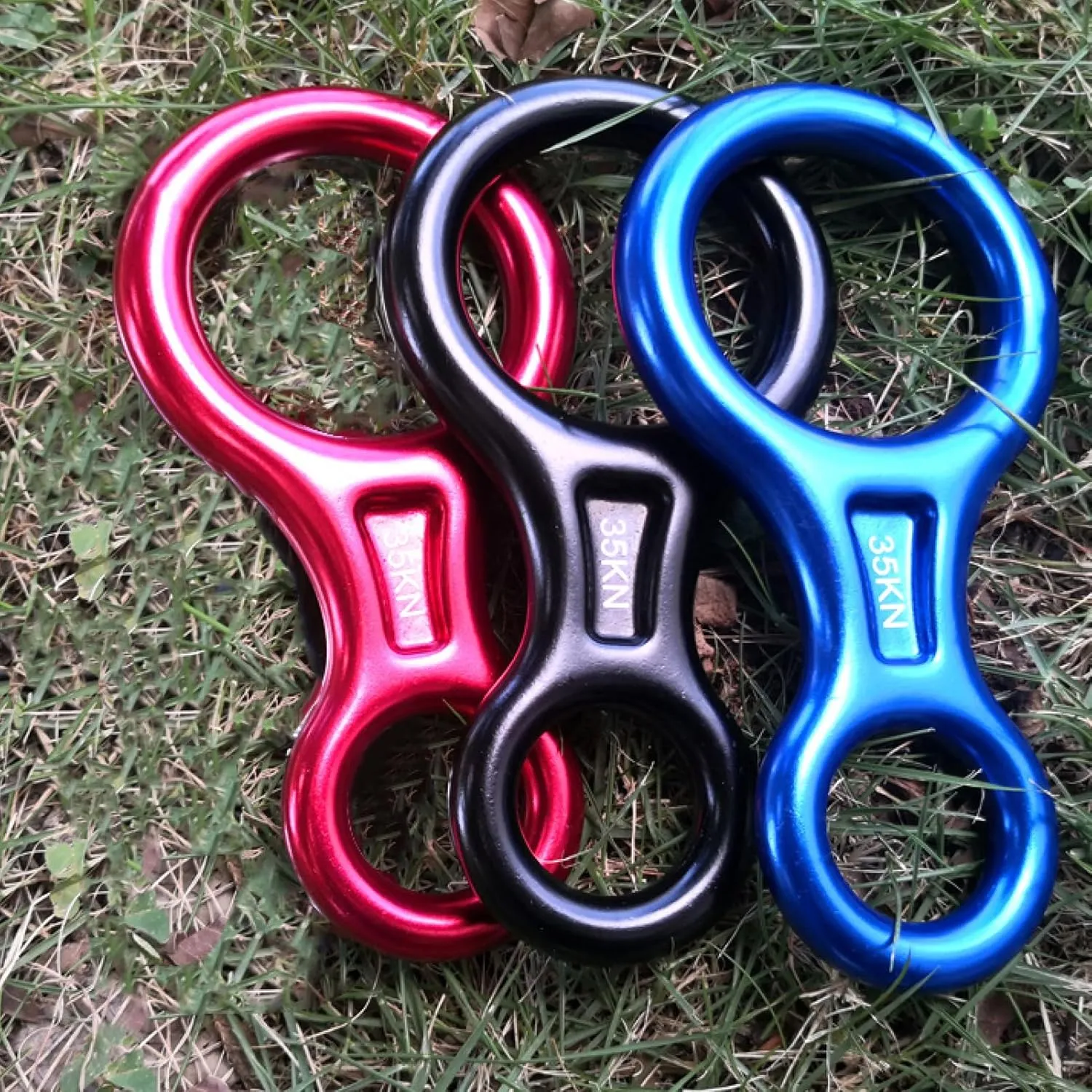 Azarxis 35 kN 50 kN Climbing Rescue Figure 8 Descender Large Bent-Ear Rigging Plate Heavy Duty & High Strength Rappel Device Equipment for Rappelling Belaying Tree Climbing Aerial Silks Rigging