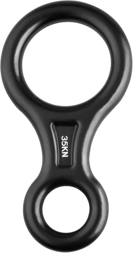 Azarxis 35 kN 50 kN Climbing Rescue Figure 8 Descender Large Bent-Ear Rigging Plate Heavy Duty & High Strength Rappel Device Equipment for Rappelling Belaying Tree Climbing Aerial Silks Rigging