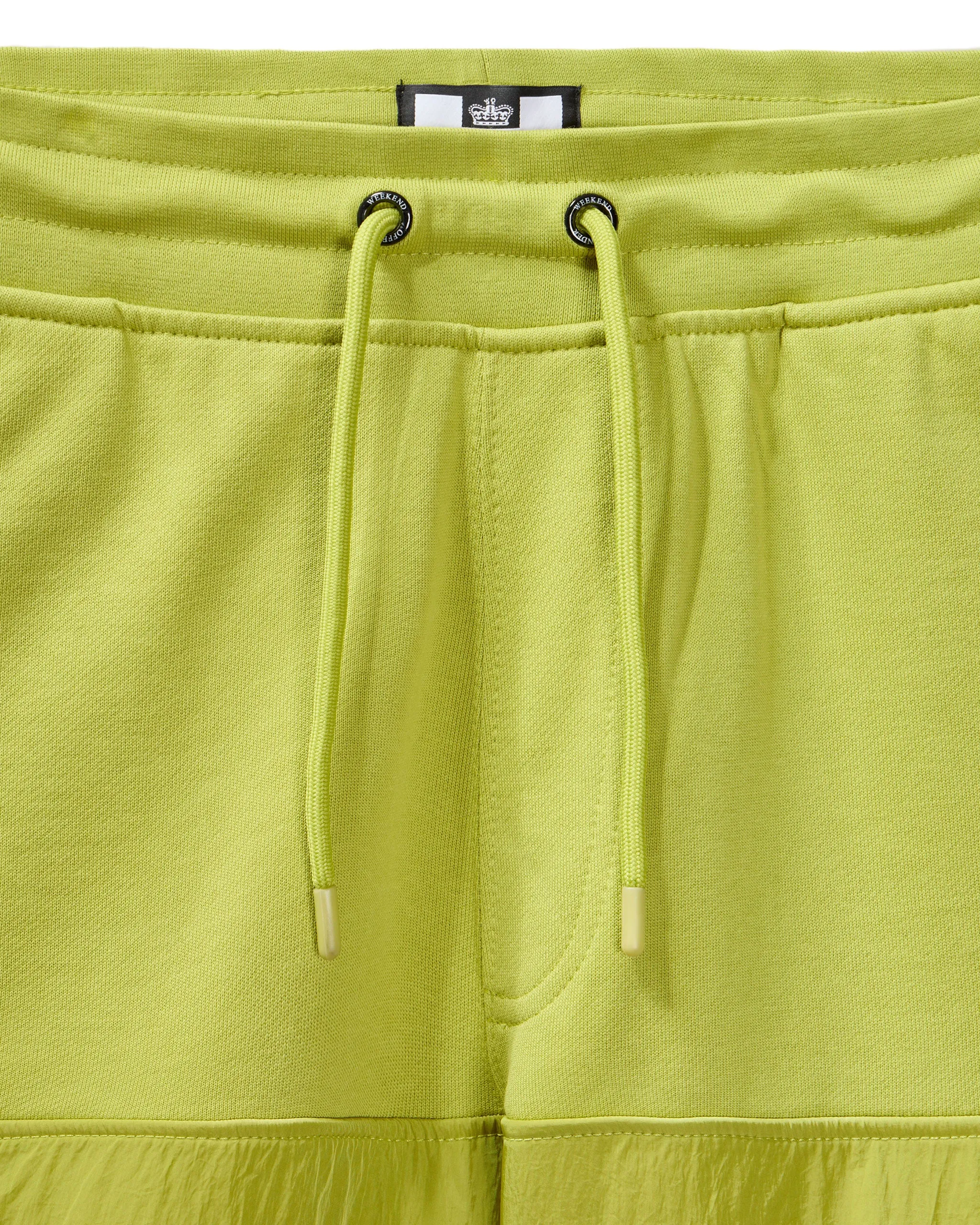 Azeez Parachute Pocket Shorts Limeish Green