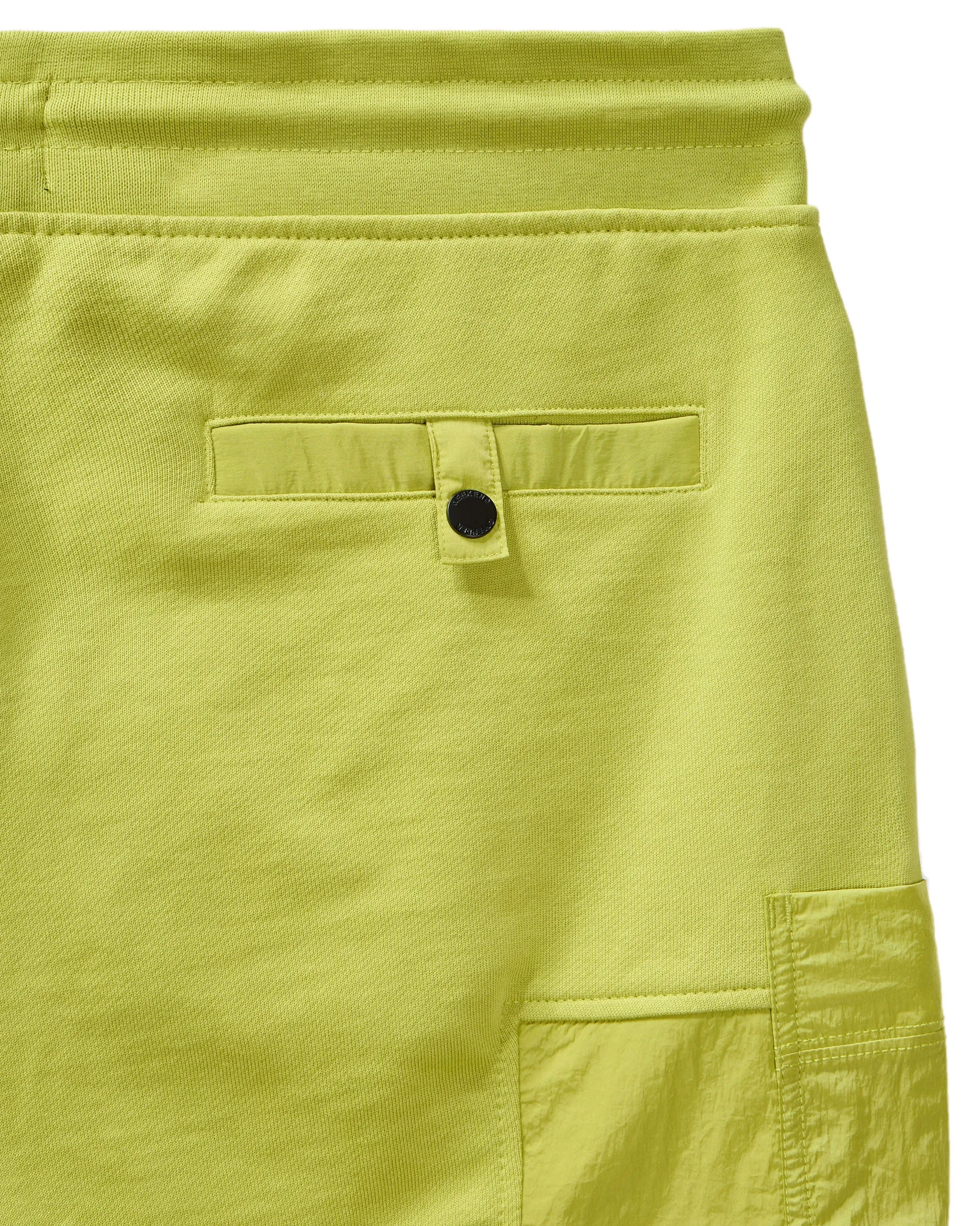 Azeez Parachute Pocket Shorts Limeish Green