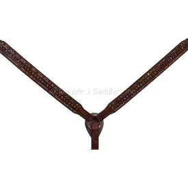 BC400 - Brown Vintage Studded Breast Collar
