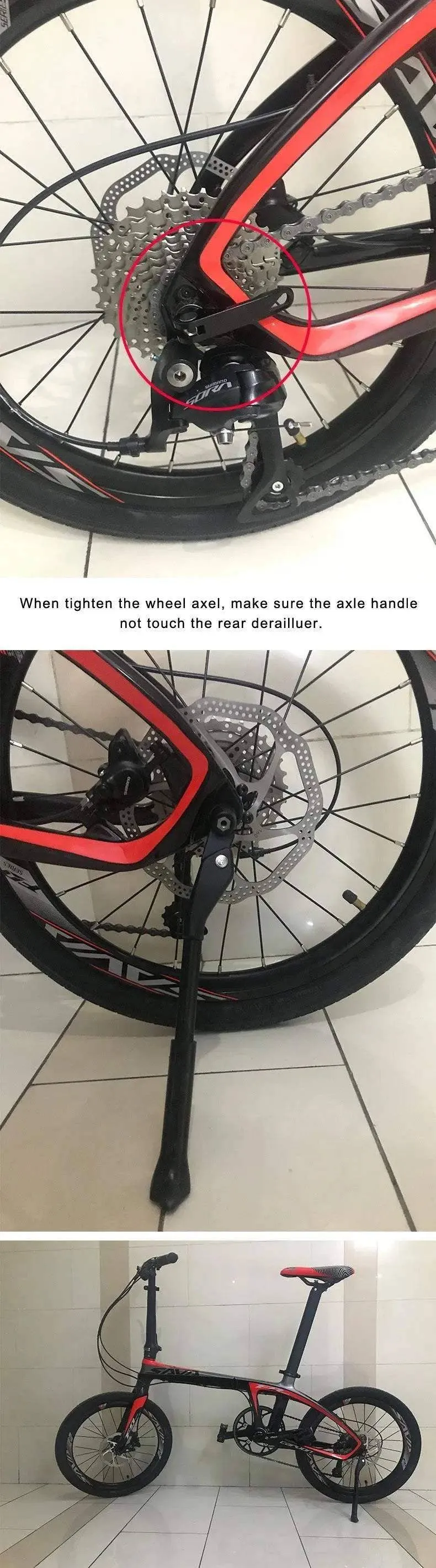 Bike Kickstand Bicycle Stand Support Bike Side Stand