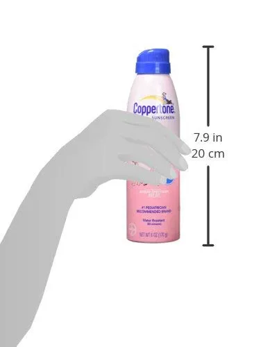 Coppertone Water Babies Sunscreen Lotion Spray SPF 50, Pediatrician Recommended Baby Sunscreen Spray, Water Resistant Sunscreen for Babies, 6 Oz Spray