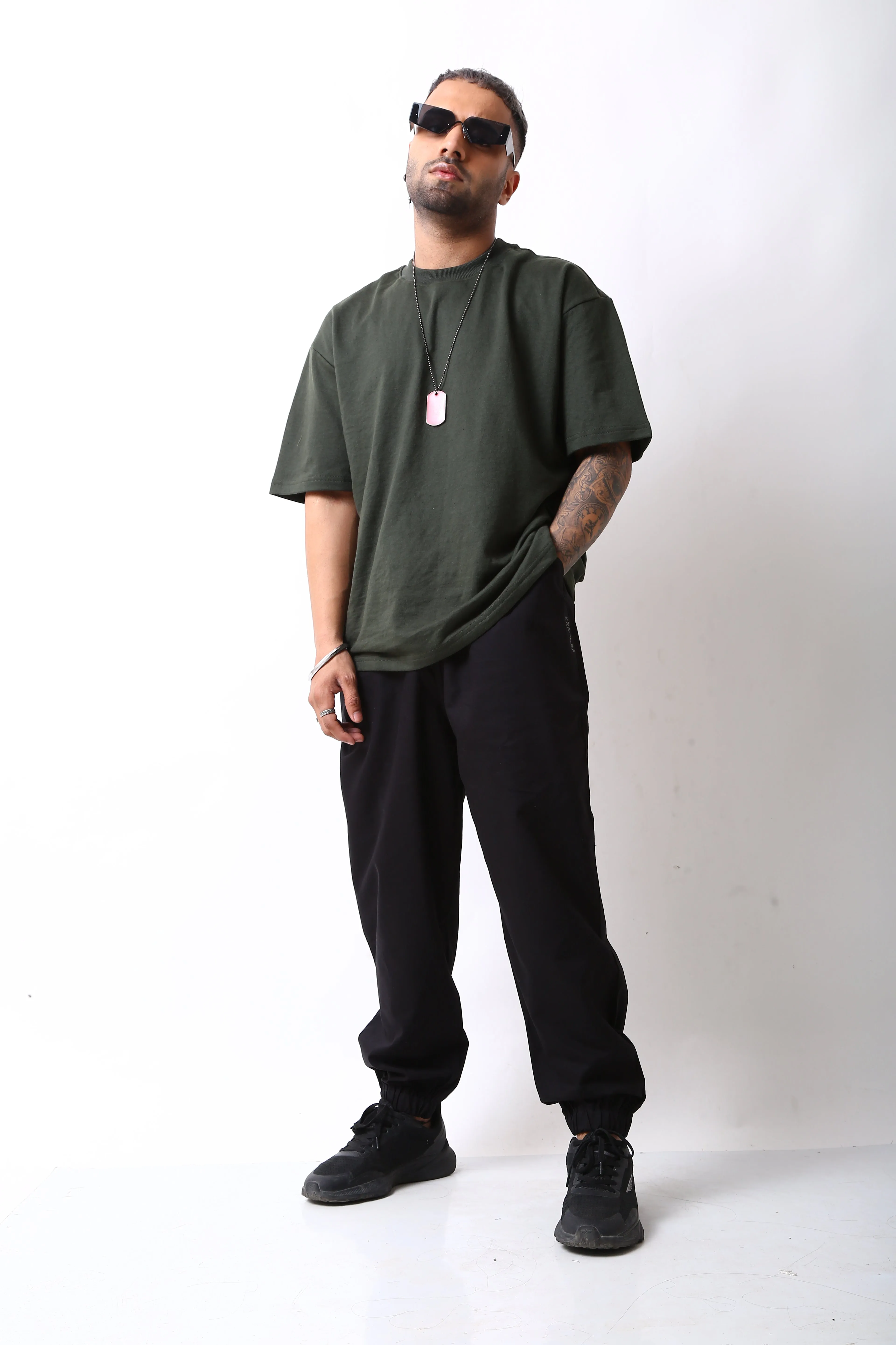 Deep Black Urban Parachute Pants