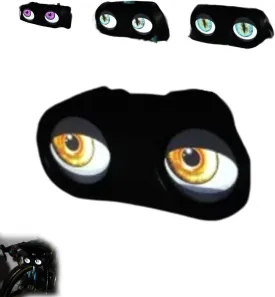 Demon Eyes Bike Tail Light, LED Smart Bike Tail Light, Bike Accessories in Nine Colors and 18 Eye Animations, Bike Turn Signals, Night Riding Props, Personalized Travel Accessories