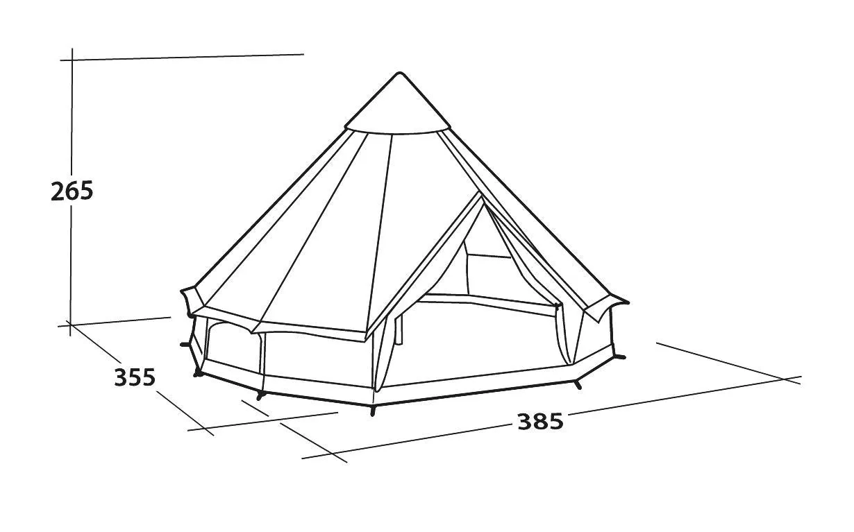 Easy Camp Moonlight Bell  - 7 Person Family Tipi Tent