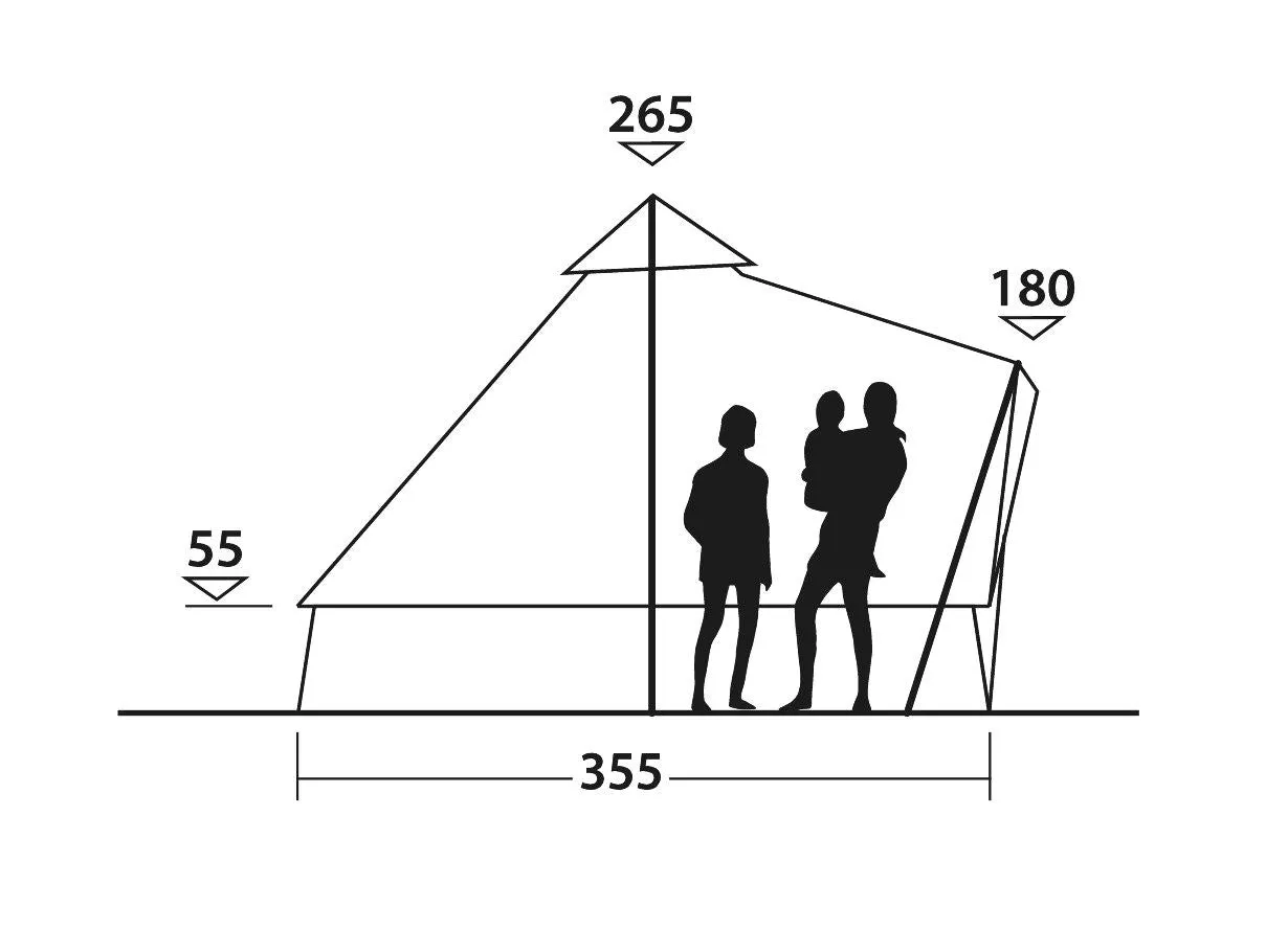 Easy Camp Moonlight Bell  - 7 Person Family Tipi Tent