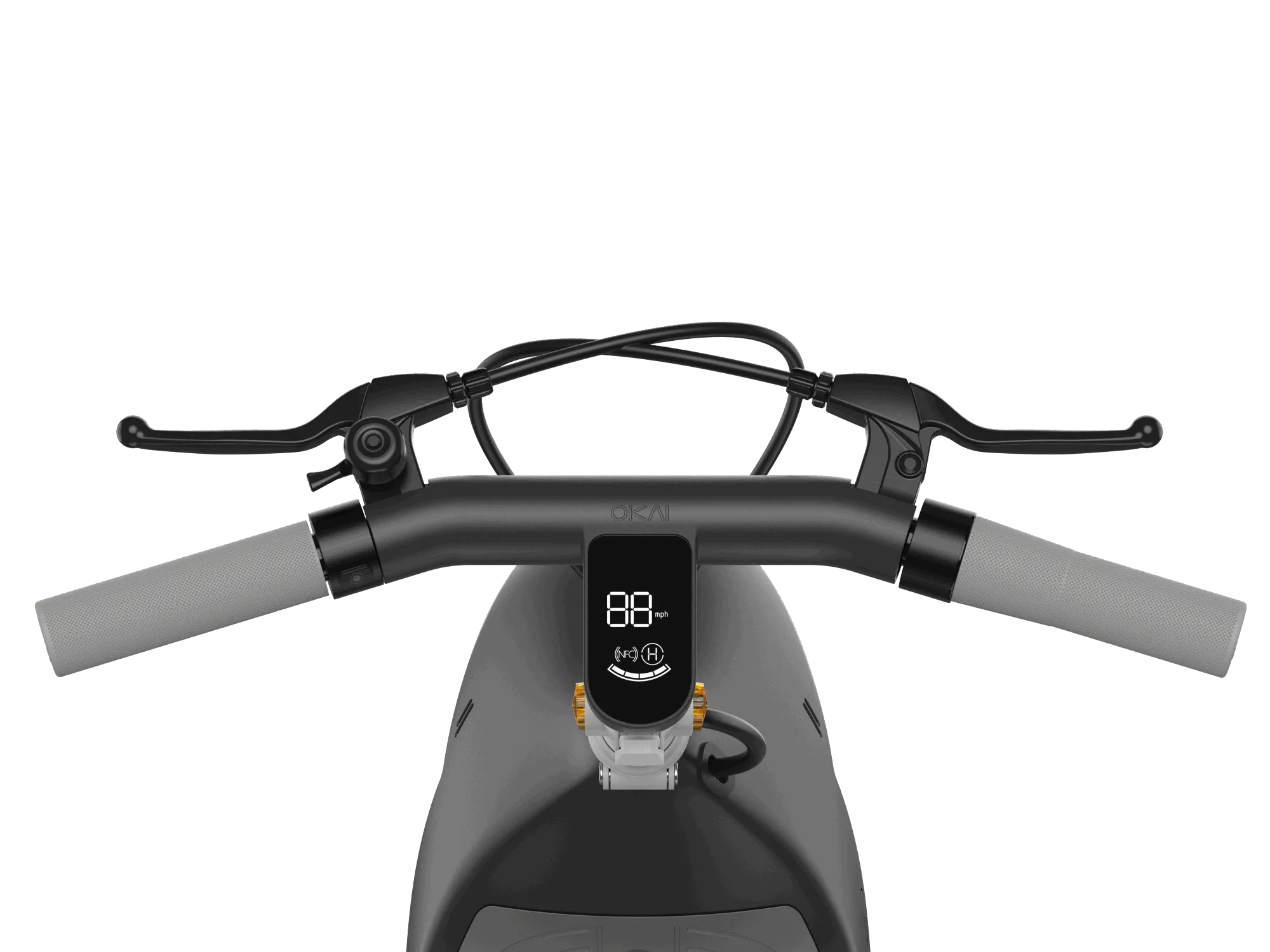 Electric Scooter with Foldable Seat w/35 Miles Operating Range & 15.5mph Max Speed - Black