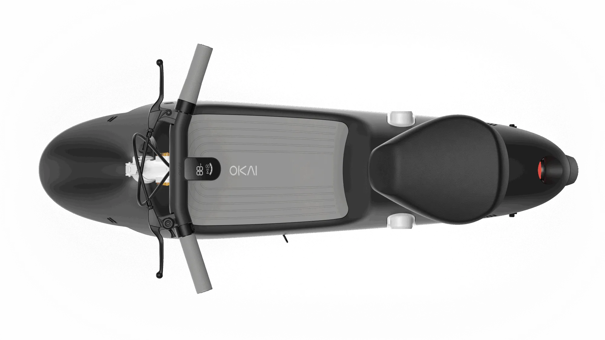 Electric Scooter with Foldable Seat w/35 Miles Operating Range & 15.5mph Max Speed - Black