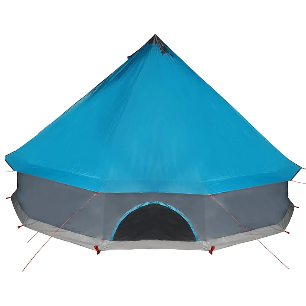 Family Tent Tipi 6-Person Blue Waterproof