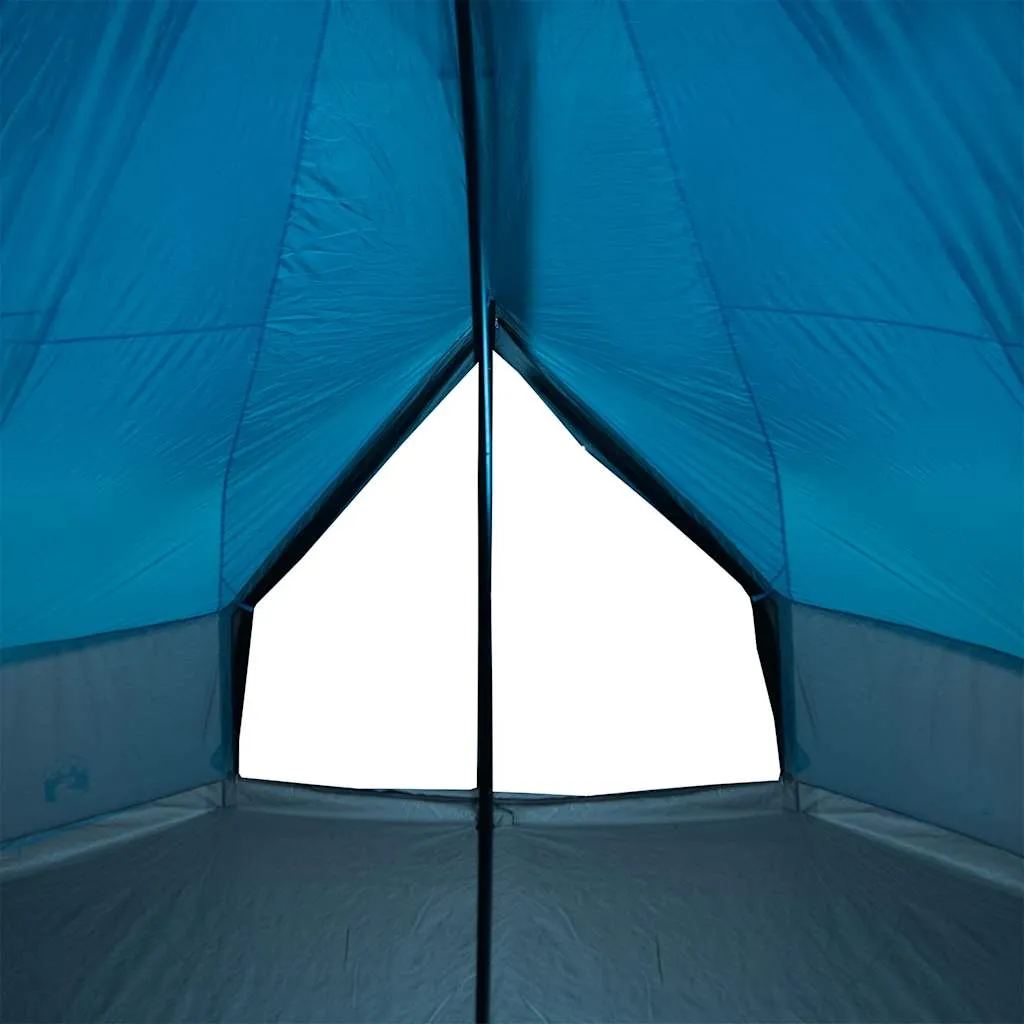 Family Tent Tipi 6-Person Blue Waterproof