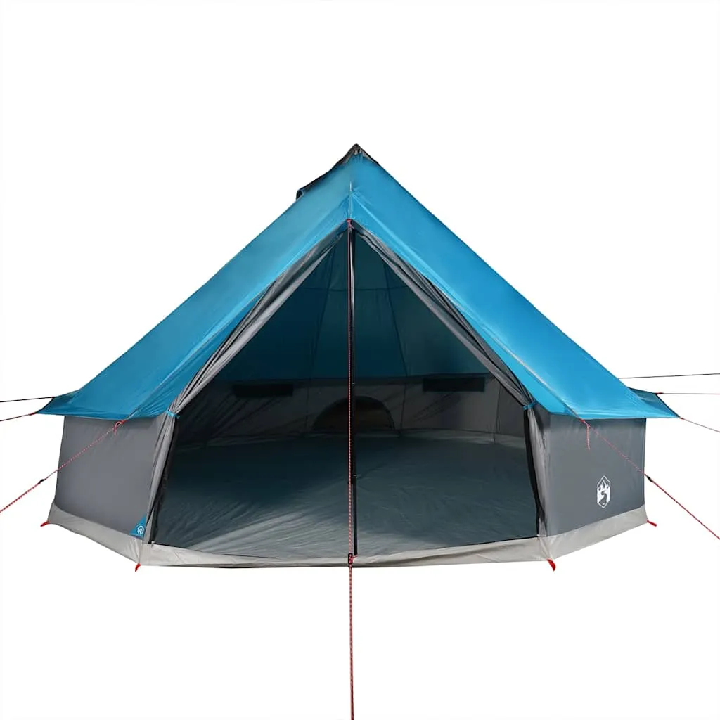 Family Tent Tipi 6-Person Blue Waterproof
