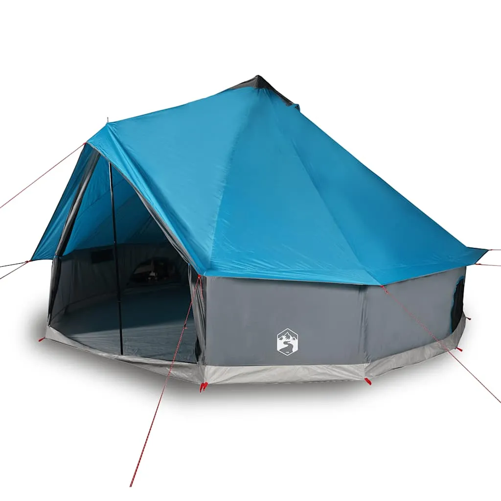 Family Tent Tipi 6-Person Blue Waterproof