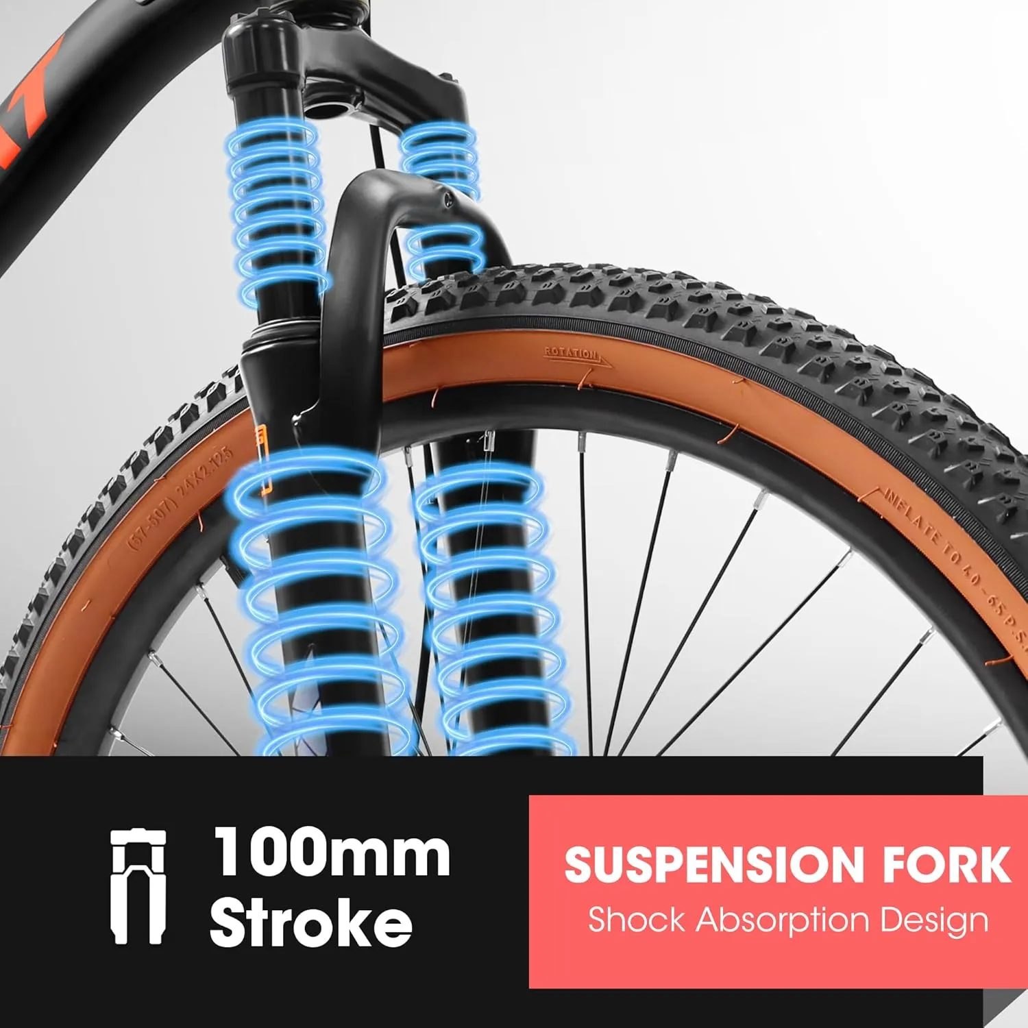 Full Dual Suspension Mountain Bike 24/26/27.5 Inch, Mountain Bike for Mens Womens, Student Work with 21-Speed Disc Trail Commuter City Snow Bicycles
