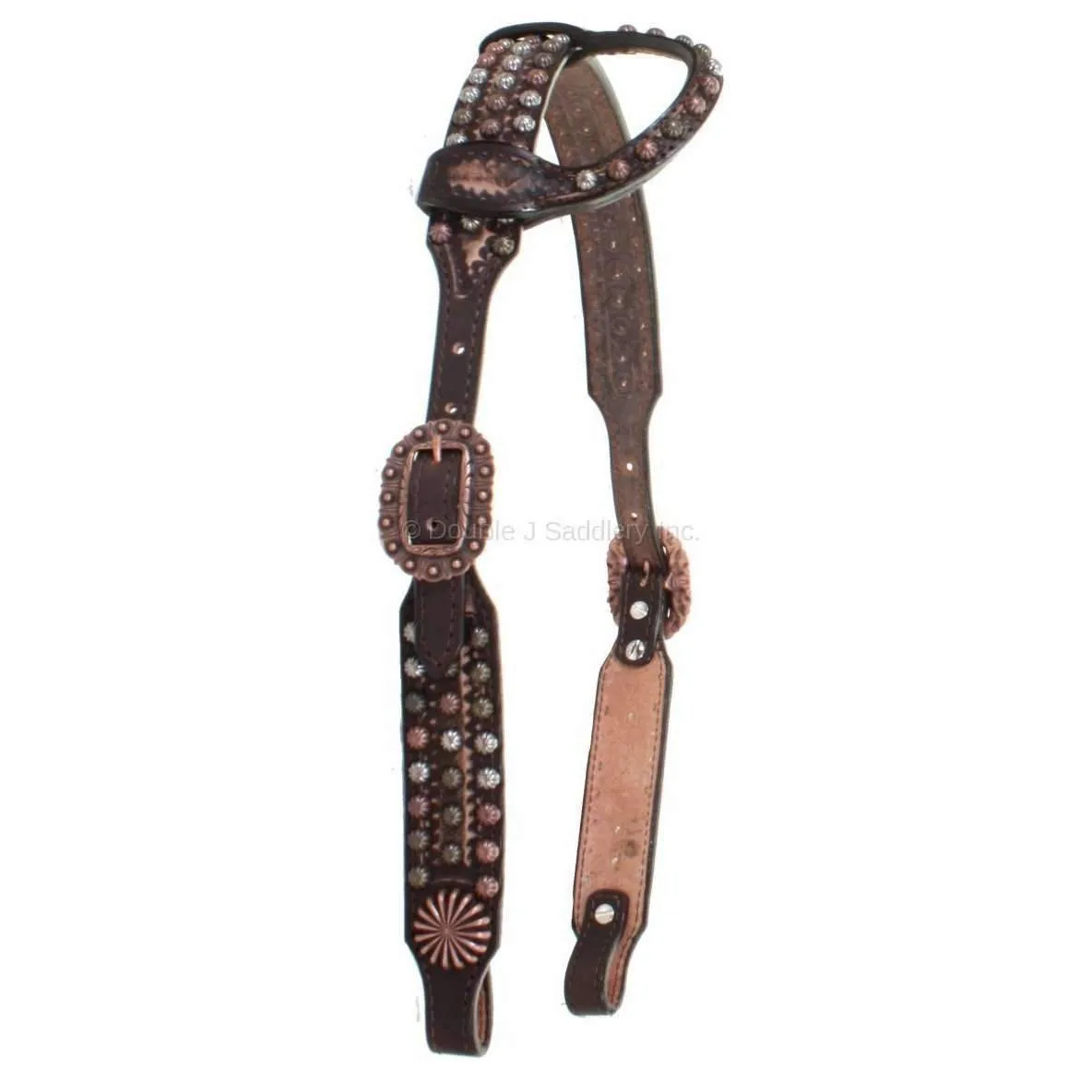 H903 - Brown Vintage Single Ear Headstall