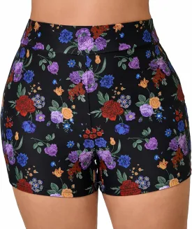 Halcurt Women's Plus Size High Waisted Board Shorts Tankini Swim Bottoms Modest Beach Swimsuit Boy Shorts
