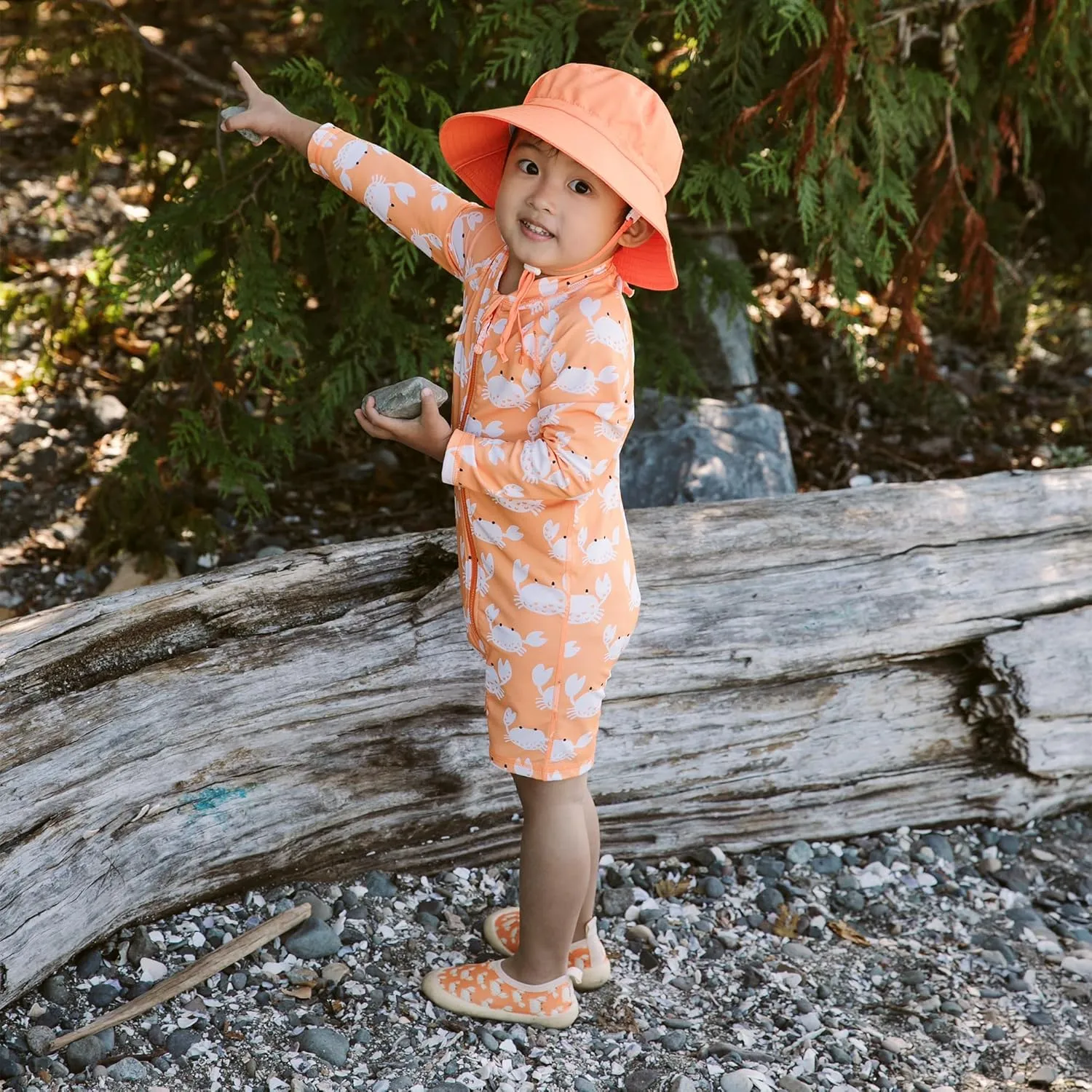 JAN & JUL Girls' Adjustable Water Resistant Bucket Sun-hat 50  UPF