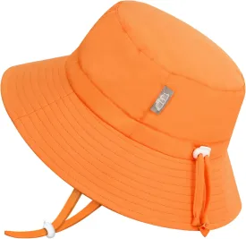 JAN & JUL Girls' Adjustable Water Resistant Bucket Sun-hat 50  UPF