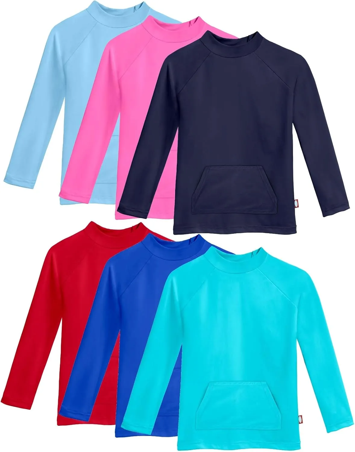Made in USA Toddler Boys and Girls Rashguard UPF 50  Sun Protective Long Sleeve Kids Swimwear