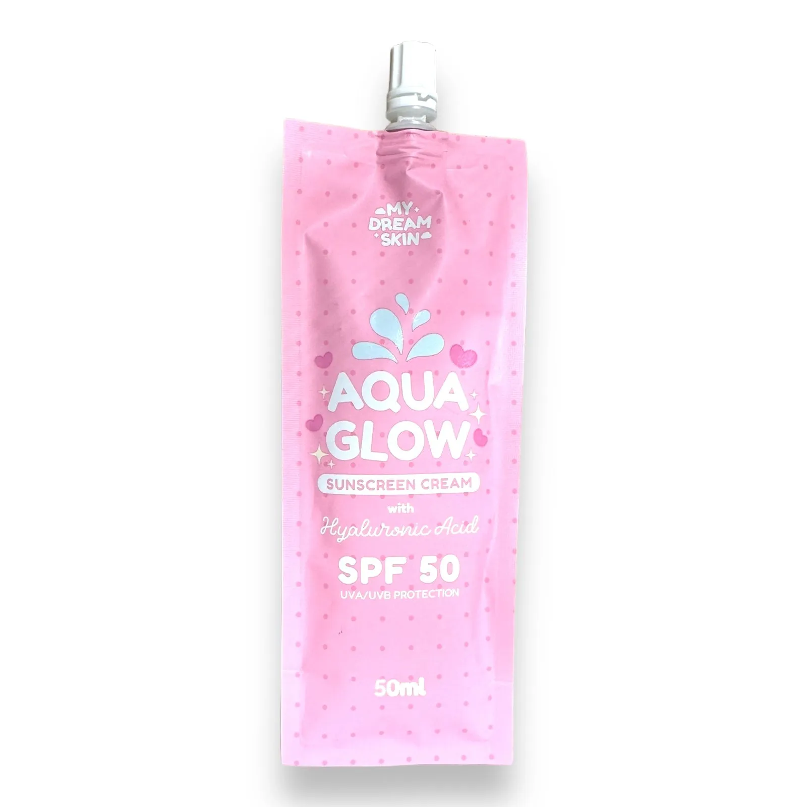 My Dream Skin - AQUA GLOW Sunscreen Cream with Hyaluronic Acid SPF 50