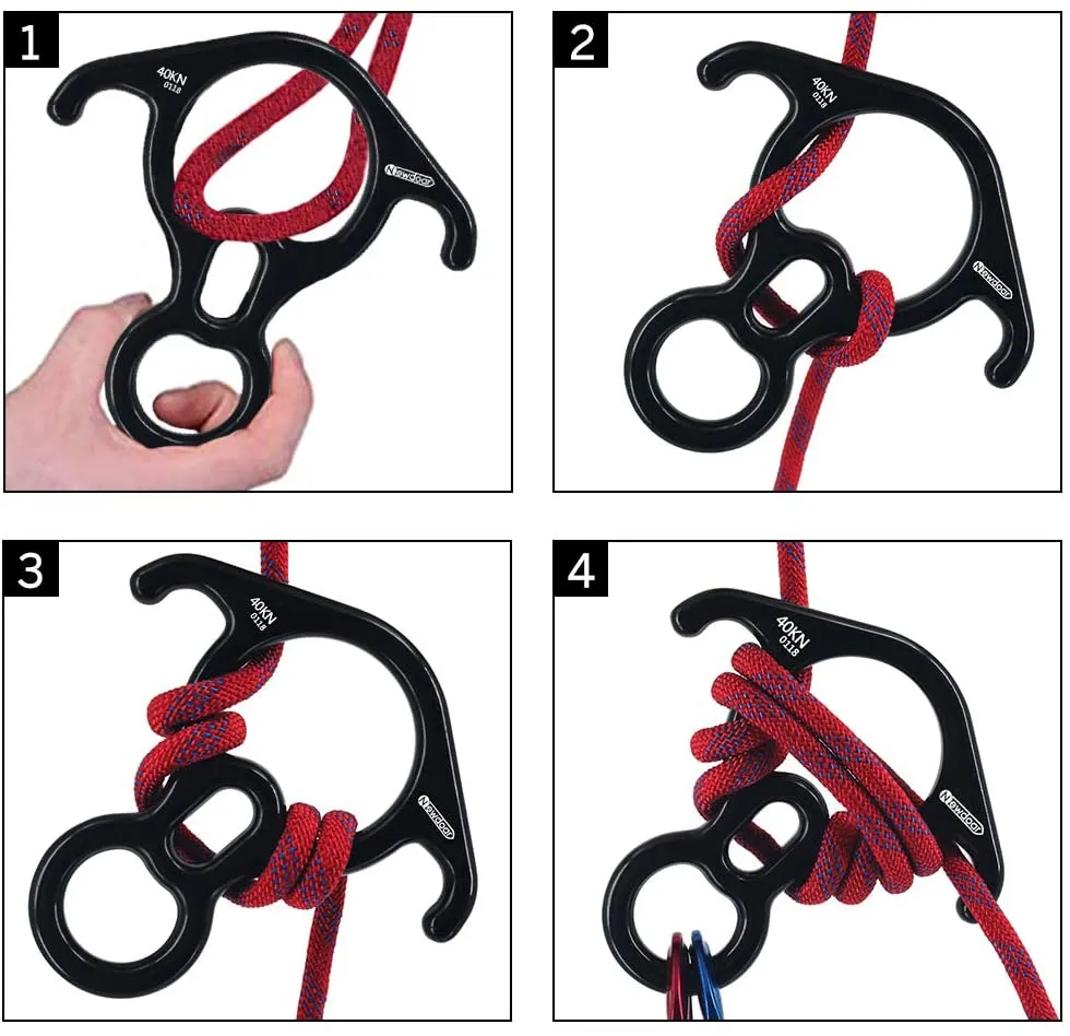 NewDoar  Downhill Equipment Rigging Plate 40kN Rescue Figure 8 Descender