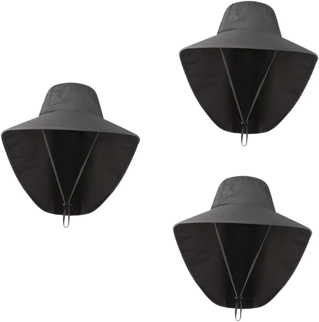 Outdoor Sun Hat with Neck Cover and Earflaps for UV Protection Wide Brim Fishing and Climbing Bucket Hat