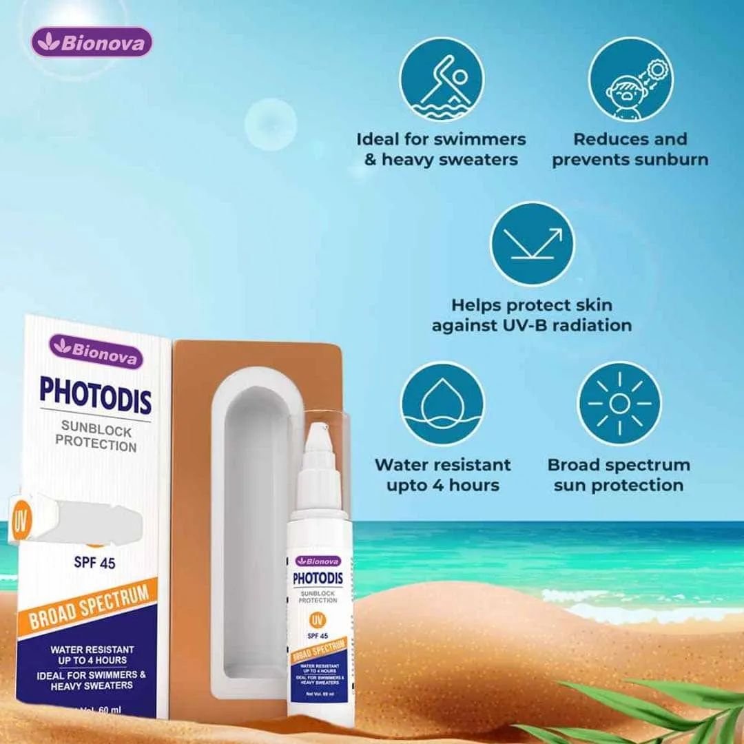 Photodis Sweatproof Sunscreen Lotion SPF-45