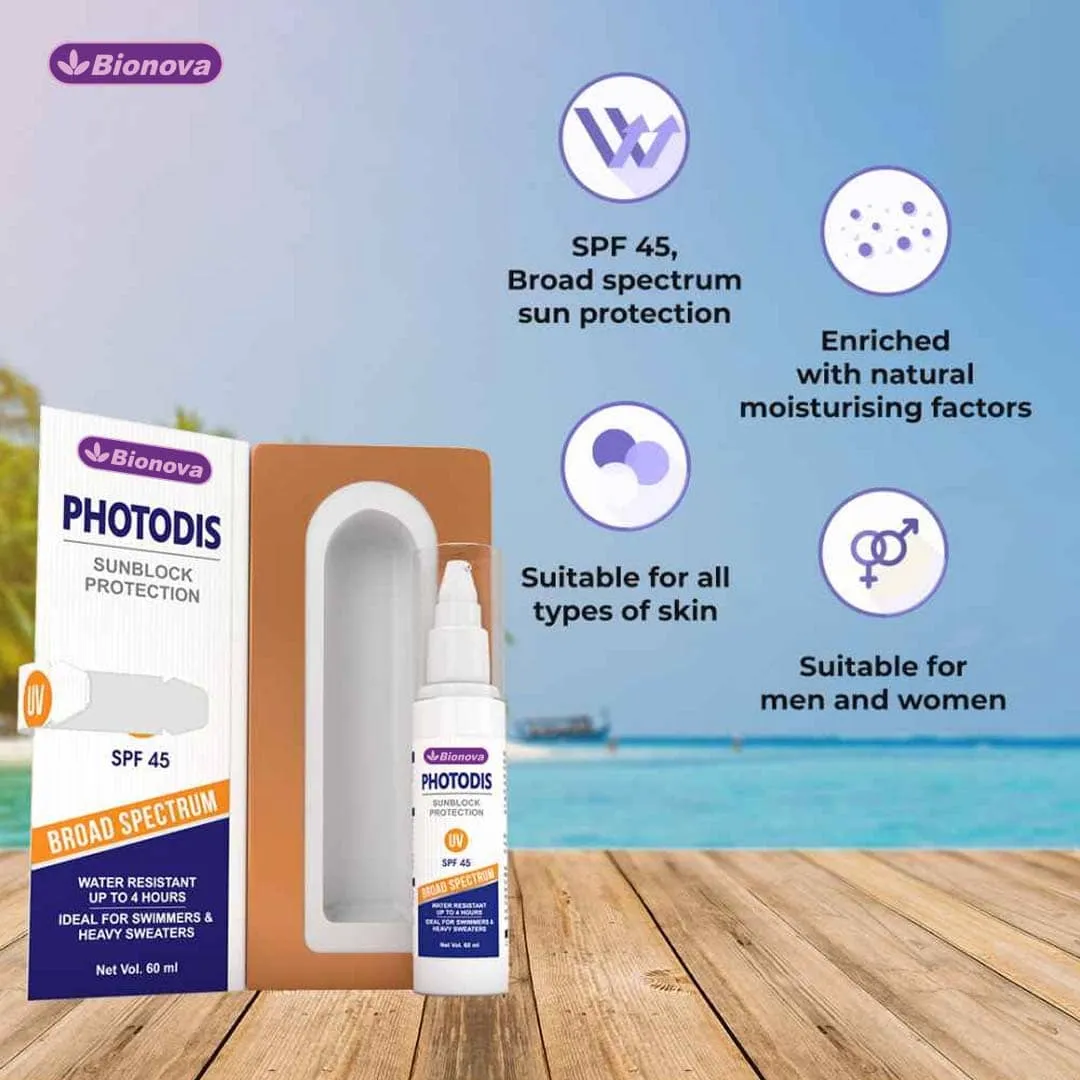 Photodis Sweatproof Sunscreen Lotion SPF-45
