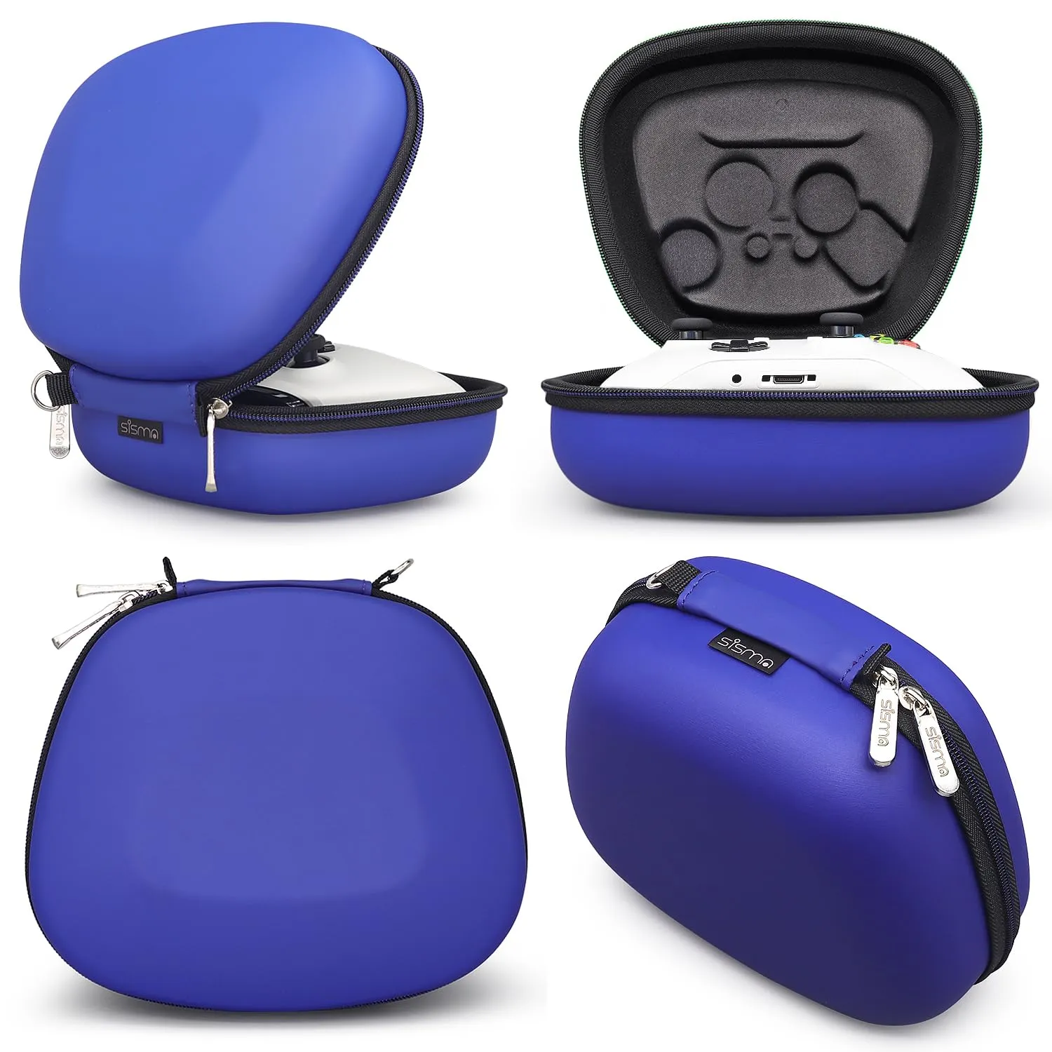 sisma Carry Case Compatible with Xbox Series X/S & Core Wireless Controller, Xbox Controller Holder Travel Protective Case Home Safekeeping Storage Bag Blue