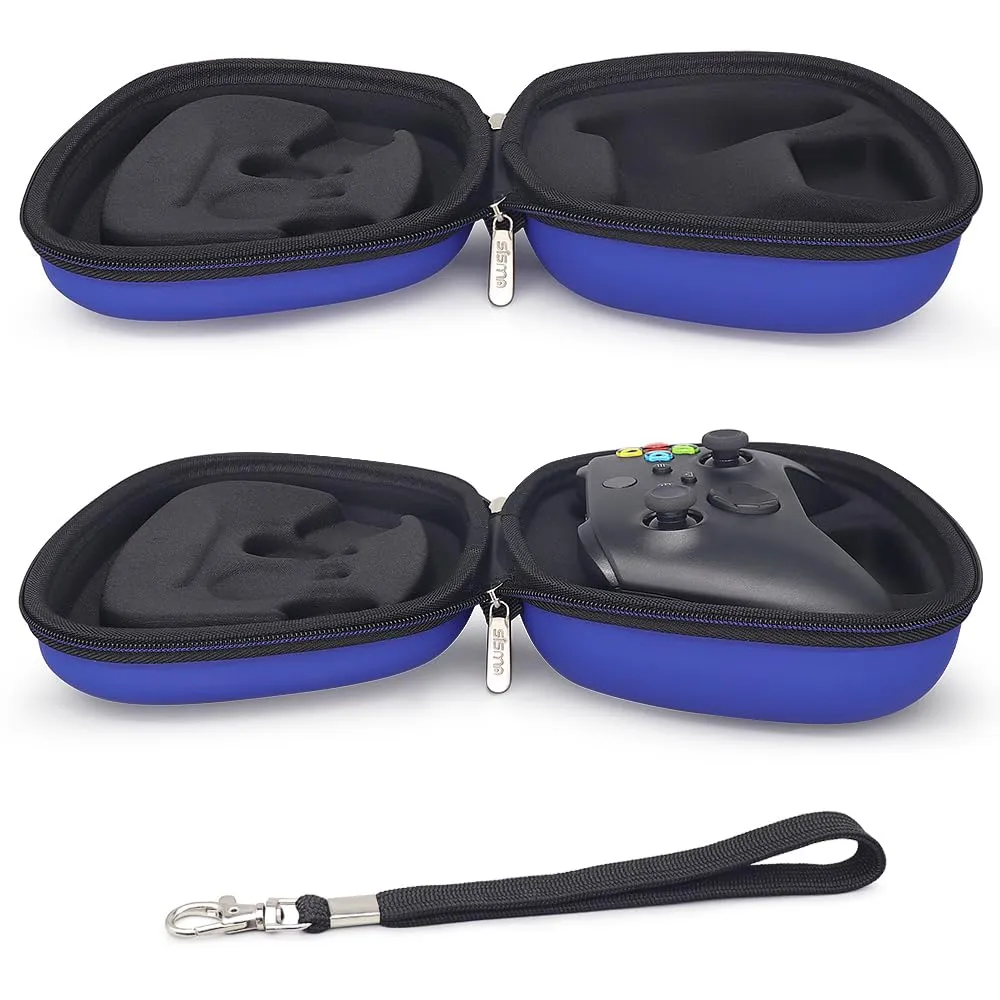 sisma Carry Case Compatible with Xbox Series X/S & Core Wireless Controller, Xbox Controller Holder Travel Protective Case Home Safekeeping Storage Bag Blue