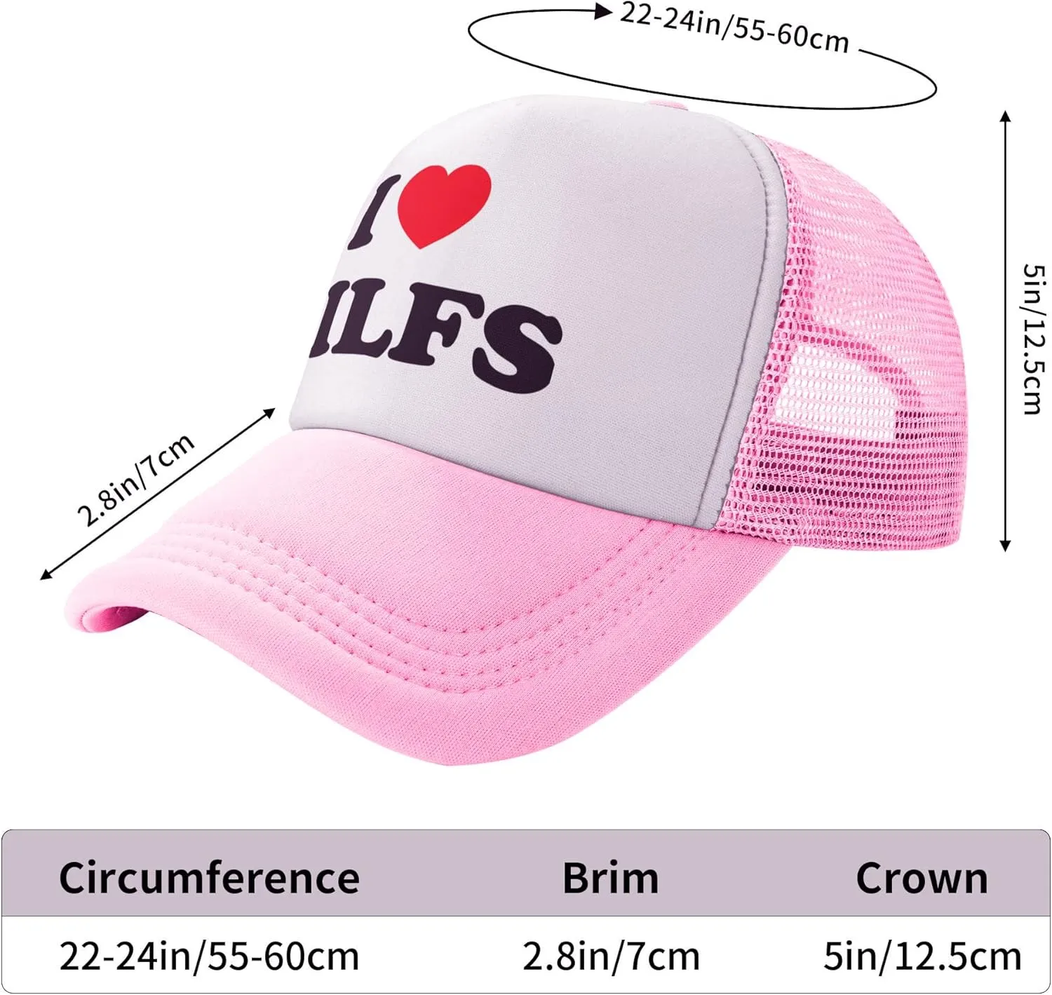 Trucker Hats for Men Women, Funny Gag Gifts Joke, Classic Adjustable Mesh Baseball Cap Snapback Hat Black