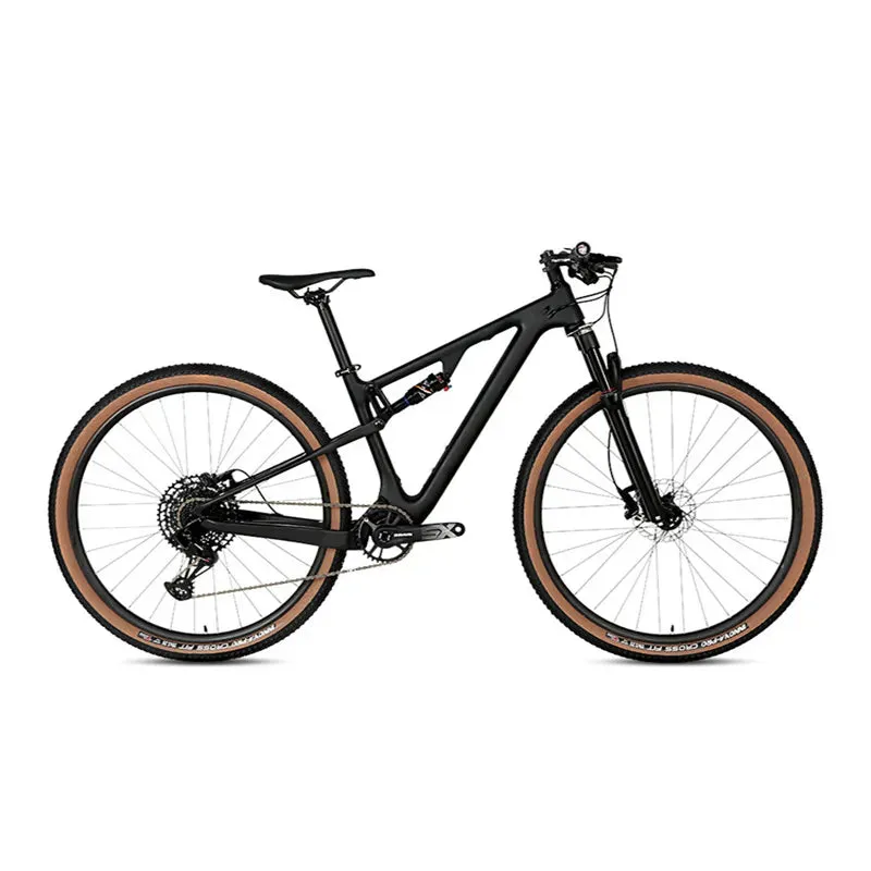 TWITTER Hot sale OVERLORD XT M8100-24S hydraulic disc brakes 29er AM class full suspension carbon fiber mountain bike 21cm frame