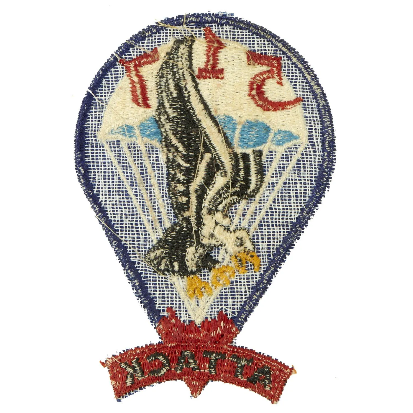 U.S. WWII High End Replica 460th Parachute Field Artillery Battalion PFAB 517th Parachute Infantry Combat Team Patches