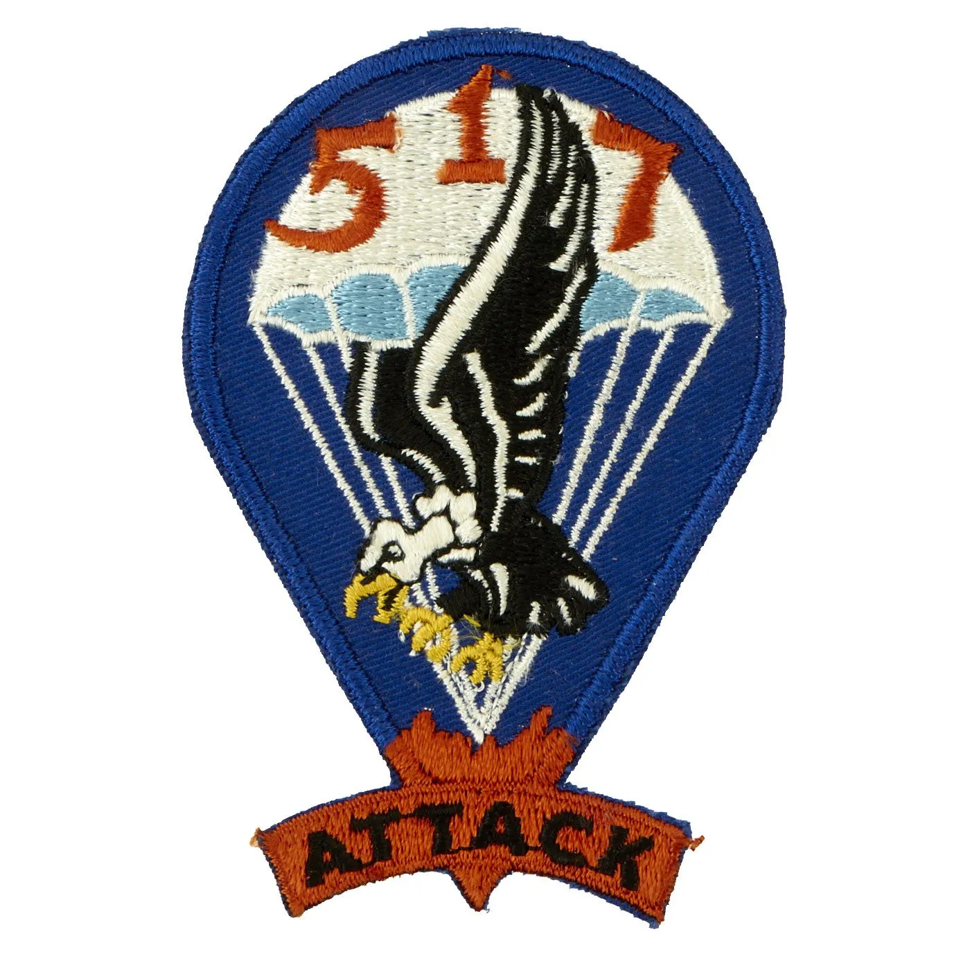 U.S. WWII High End Replica 460th Parachute Field Artillery Battalion PFAB 517th Parachute Infantry Combat Team Patches